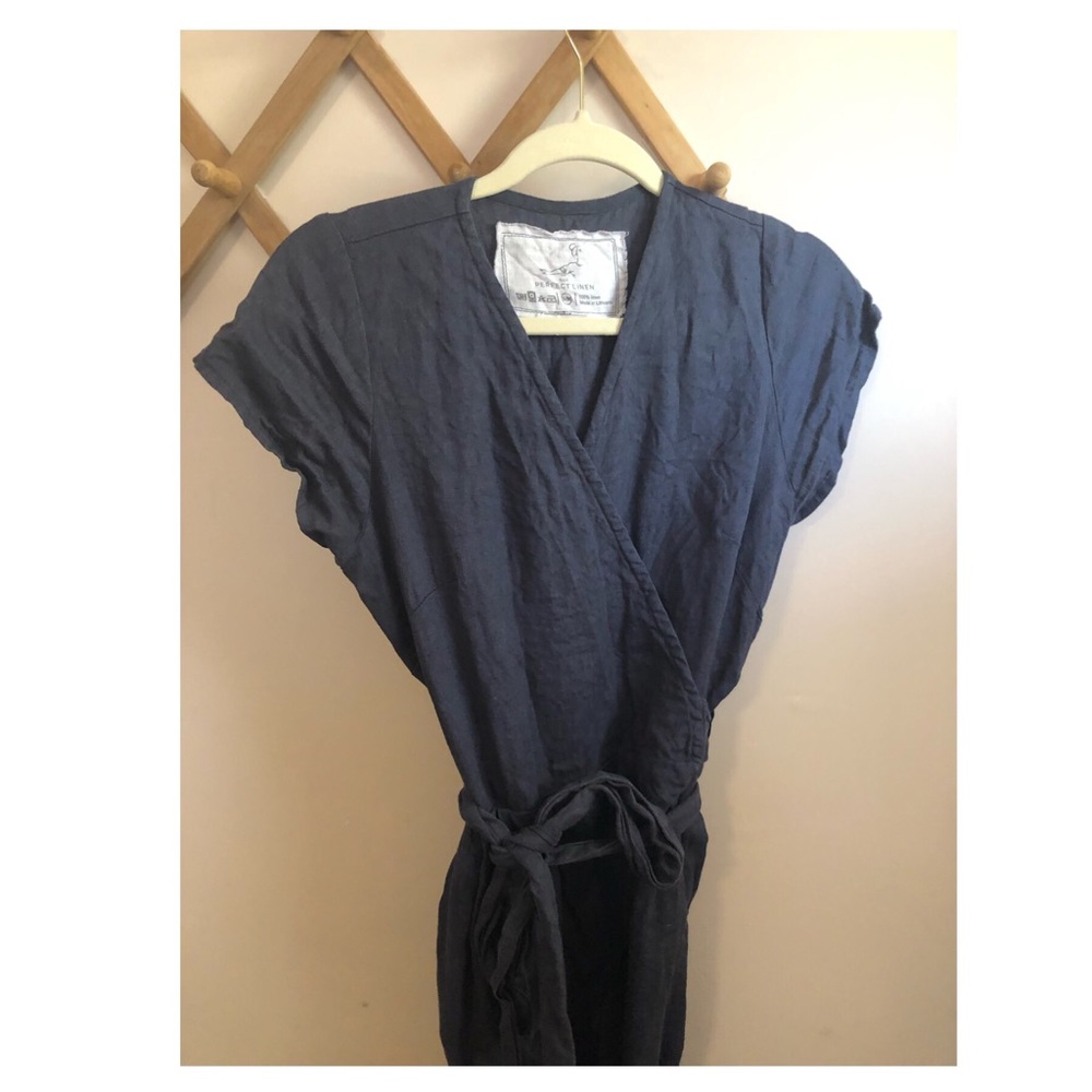 Slow Fashion Linen Wrap Jumpsuit